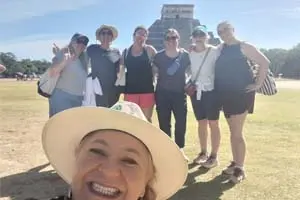 Meet Tonatzin, our INAH-certified guide, sharing the secrets of Mayan history