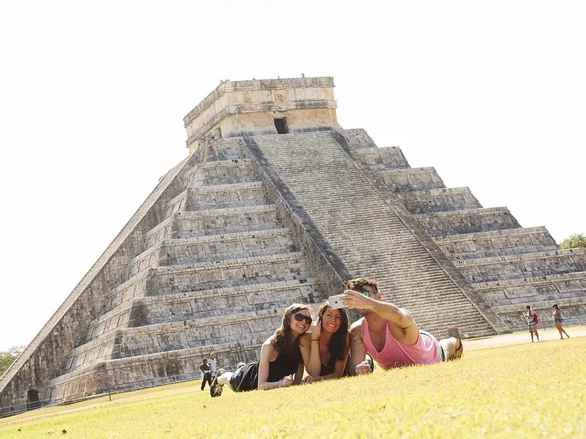 Visiting the Kukulcan Pyramid